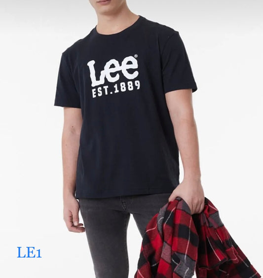 Lee - Simple Design - Black - Regular Fit T-Shirt