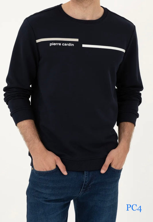 Pierre Cardin - Simple - Dark Blue - Regular Fit Sweatshirt