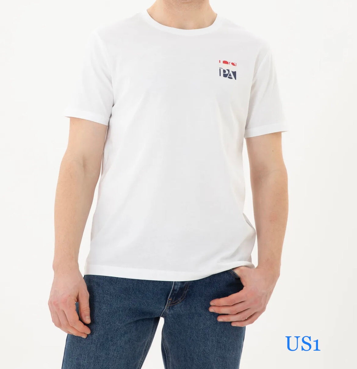 U.S.P.A - Simple Design - White - Regular Fit T-Shirt