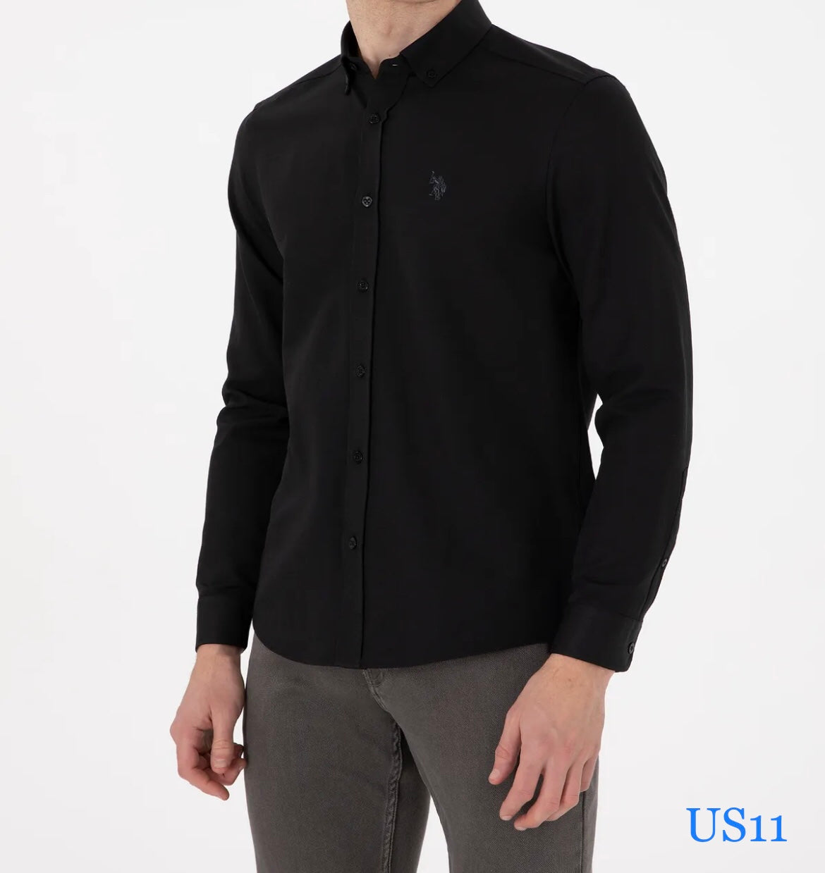 U.S.P.A - Basic - Black - Slim Fit Shirt