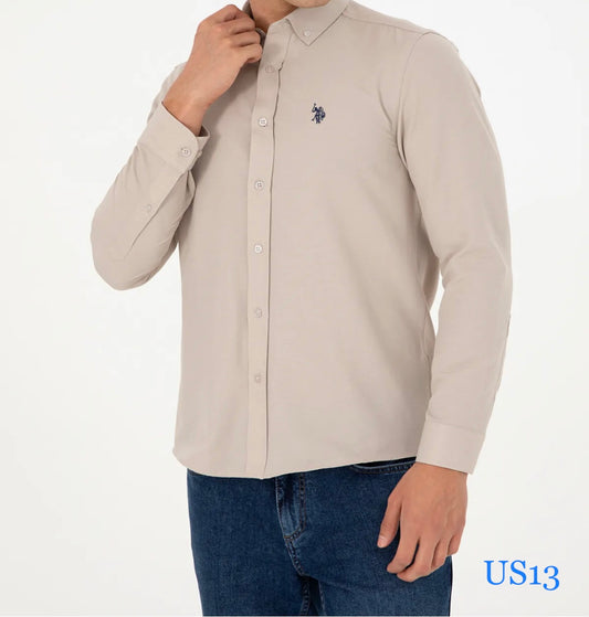 U.S.P.A - Basic - Beige - Slim Fit Shirt