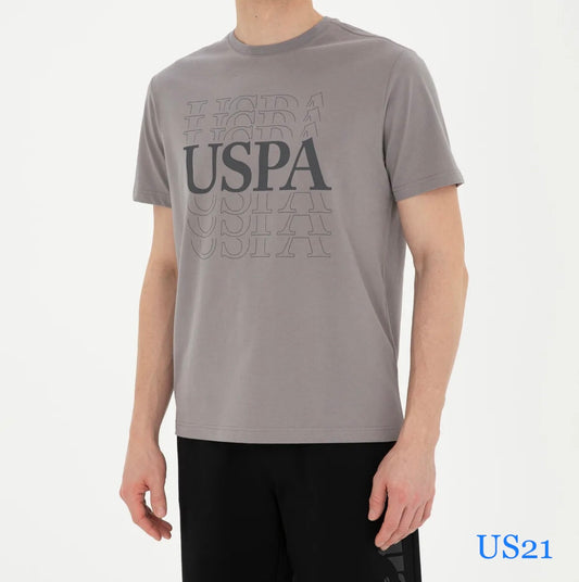 U.S.P.A - Big Logo - Beige T-Shirt